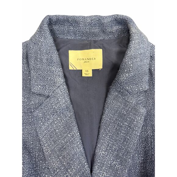 Tuckernuck Pomander Place Navy Tweed Campbell Romper - Picture 10 of 11